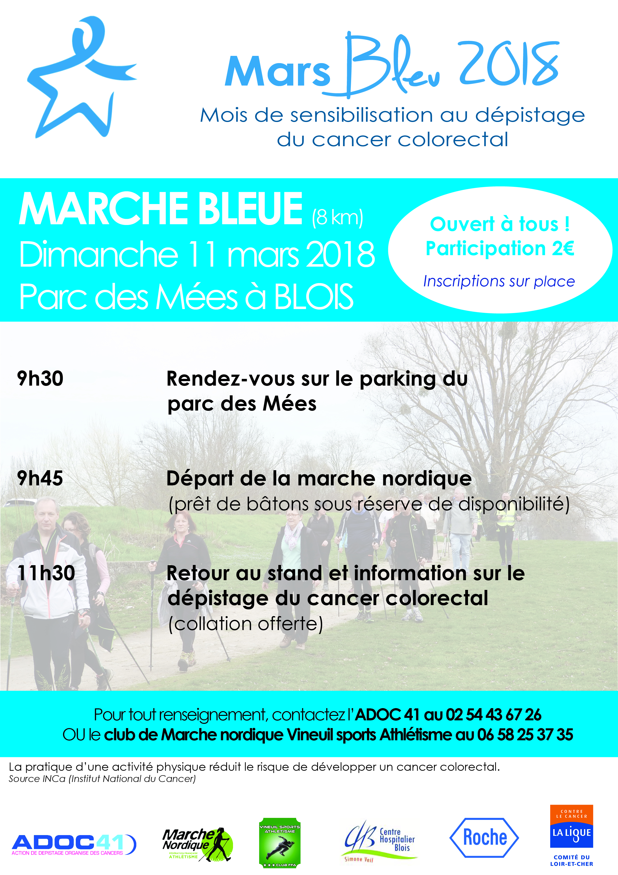 Affiche Marche bleu 2018